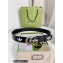 Gucci x Adidas Width 4cm GG Marmont belt Black/Silver 2022