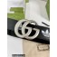 Gucci x Adidas Width 4cm GG Marmont belt Black/Silver 2022