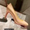 Christian Louboutin Heel 8cm Patent Leather Round-toe Pumps Nude