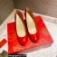 Christian Louboutin Heel 8cm Patent Leather Round-toe Pumps Red