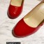 Christian Louboutin Heel 8cm Patent Leather Round-toe Pumps Red