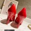 Christian Louboutin Heel 8cm Patent Leather Round-toe Pumps Red