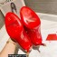 Christian Louboutin Heel 8cm Patent Leather Round-toe Pumps Red