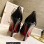 Christian Louboutin Heel 8cm Patent Leather Round-toe Pumps with Bow Black