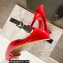 Christian Louboutin Heel 8cm Patent Leather Round-toe Pumps with Bow Red