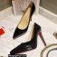 Christian Louboutin Heel 11.5cm Platform 1.5cm Patent Leather Pointy-toe Pumps Black