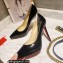 Christian Louboutin Heel 11.5cm Platform 1.5cm Patent Leather Pointy-toe Pumps Black