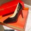 Christian Louboutin Heel 11.5cm Platform 1.5cm Patent Leather Pointy-toe Pumps Black