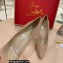 Christian Louboutin Heel 10cm Patent Leather Pointy-toe Pumps Nude