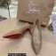 Christian Louboutin Heel 6.5cm Patent Leather Pointy-toe Pumps Nude