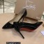 Christian Louboutin Heel 8.5cm Patent Leather Pointy-toe Pumps Black