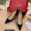 Christian Louboutin Heel 8.5cm Patent Leather Pointy-toe Pumps Black