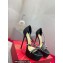 Christian Louboutin Heel 15cm Platform 5cm So Spike Alta Sandals Black