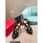 Christian Louboutin Heel 15cm Platform 5cm Cross Sandals Black