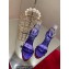 Christian Louboutin Heel 10cm Goldie Joli Sandals Purple