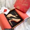 Christian Louboutin Heel 10cm Private Number Patent Leather Platform Peep-toe Slingback Pumps Nude