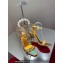 Christian Louboutin Heel 10cm Goldie Joli Sandals Gold