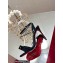Christian Louboutin Heel 10cm Umberta Suede Spike Sandals Black