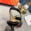 Christian Louboutin Heel 12.5cm Platform 4cm Patent Leather Peep-toe Slingback Pumps Black