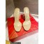 Christian Louboutin Heel 10cm Just Nothing Transparent PVC Mules Slider Sandals Beige