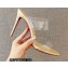 Christian Louboutin Heel 10cm Just Nothing Transparent PVC Mules Slider Sandals Beige