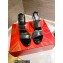 Christian Louboutin Heel 10cm Just Nothing Transparent PVC Mules Slider Sandals Black