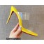 Christian Louboutin Heel 10cm Just Nothing Transparent PVC Mules Slider Sandals Yellow
