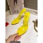 Christian Louboutin Heel 10cm Just Nothing Transparent PVC Mules Slider Sandals Yellow