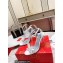 Christian Louboutin Heel 10cm Jewel Queen crystal-embellished bow Sandals White