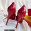 Christian Louboutin Heel 10cm New Very Privé Patent Leather Platform Peep-toe Pumps Red