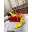 Christian Louboutin Heel 10cm So Me spikes Sandals Patent Yellow