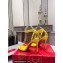 Christian Louboutin Heel 10cm So Me spikes Sandals Patent Yellow