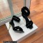 Balmain Heel 10.5cm Fur Sandals Black 2022