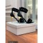 Balmain Heel 10.5cm Fur Sandals Black 2022