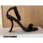 Balmain Heel 10.5cm Ultima Sandals with Finish All Black 2022