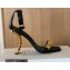 Balmain Heel 10.5cm Ultima Sandals with Finish Black/Gold 2022