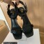 Balmain Heel 10.5cm Ultima Sandals All Black 2022