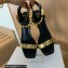Balmain Heel 10.5cm Ultima Sandals Black/Gold 2022