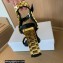 Balmain Heel 10.5cm Ultima Sandals Black/Gold 2022