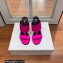 Balmain Heel 10.5cm Satin Paola Mules Fuchsia 2022