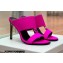 Balmain Heel 10.5cm Satin Paola Mules Fuchsia 2022