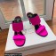 Balmain Heel 10.5cm Satin Paola Mules Fuchsia 2022