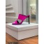 Balmain Heel 10.5cm Satin Paola Mules Fuchsia 2022