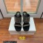 Balmain Heel 10.5cm Suede Crystal Mules Black/Gold 2022