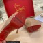 Christian Louboutin Heel 12.5cm Platform 4cm Patent Leather Peep-toe Pumps Nude