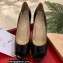 Christian Louboutin Heel 12.5cm Platform 4cm Patent Leather Peep-toe Pumps Black