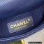 Chanel Grained Calfskin Mini Flap Bag AS3368 Blue 2022