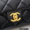 Chanel Grained Calfskin Small Flap Bag AS3369 Black 2022