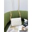 Chanel Grained Calfskin Small Flap Bag AS3369 White 2022