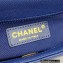 Chanel Grained Calfskin Small Flap Bag AS3369 Blue 2022